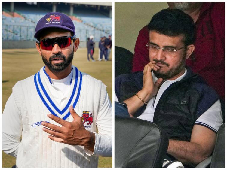 Sourav Ganguly questions Ajinkya Rahane selection vice-captain  West Indies Test series Ganguly on Rahane: ரஹானேவுக்கு துணை கேப்டன் பொறுப்பு? தேர்வுக்குழுவின் முடிவுக்கு கங்குலி காட்டமான விமர்சனம்