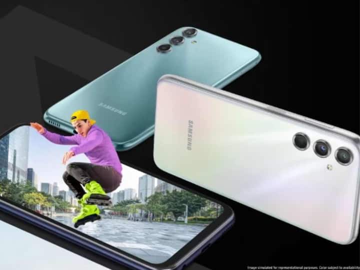 Samsung Galaxy M34: This phone will have features such as a 6.55-inch AMOLED display with 120Hz refresh rate, a 50-megapixel 'no-shake' camera with a number of shooting modes, and 6000 mAh battery. (Image Credit: Samsung)