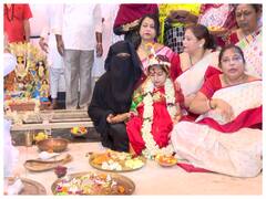 कोलकाता में ईद के मौके पर खुटी पूजा का आयोजन, दुर्गा बन मुस्लिम बच्ची ने दिया सद्भाव का संदेश