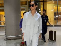 Project K की शूटिंग कर हैदराबाद से लौटीं Deepika Padukone, मैचिंग पैंट-शर्ट पर ब्लैक गॉगल्स लगाए एक्ट्रेस लगीं स्टाइलिश