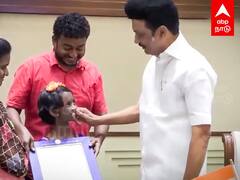 Girl Danya Meet CM MK Stalin : 