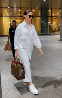 Project K की शूटिंग कर हैदराबाद से लौटीं Deepika Padukone, मैचिंग पैंट-शर्ट पर ब्लैक गॉगल्स लगाए एक्ट्रेस लगीं स्टाइलिश