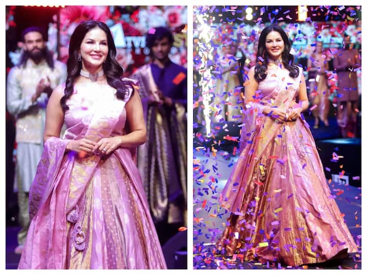 Sunny Leone graced the Trivandrum Fashion Show as the showstopper for designer Shravan Kummar.