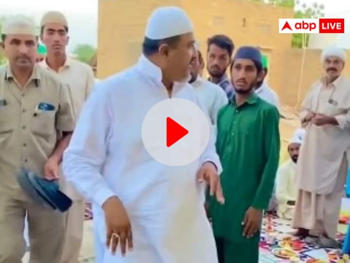 Ashok Gehlot Govt minister Saleh Mohammad security guard lifting shoes of Video goes viral Ann Watch:  गहलोत सरकार के मंत्री का वीडियो वायरल, मंत्री के लिए सुरक्षा गार्ड ने किया ये काम