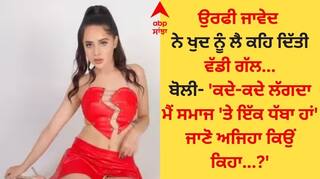 Uorfi Javed: ਉਰਫੀ ਜਾਵੇਦ ਖੁਦ ਨੂੰ ਲੈ ਬੋਲੀ- 'ਕਦੇ-ਕਦੇ ਲੱਗਦਾ ਮੈਂ ਸਮਾਜ 'ਤੇ ਇੱਕ ਧੱਬਾ ਹਾਂ', ਜਾਣੋ ਇਸ ਤਰ੍ਹਾਂ ਕਿਉਂ ਕਿਹਾ ?