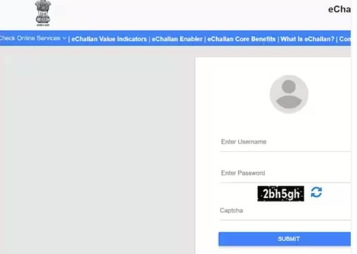 Step 1: ਸਭ ਤੋਂ ਪਹਿਲਾਂ ਟਰਾਂਸਪੋਰਟ ਮੰਤਰਾਲੇ ਦੀ ਅਧਿਕਾਰਤ ਵੈੱਬਸਾਈਟ https://echallan.parivahan.gov.in/ 'ਤੇ ਜਾਓ।