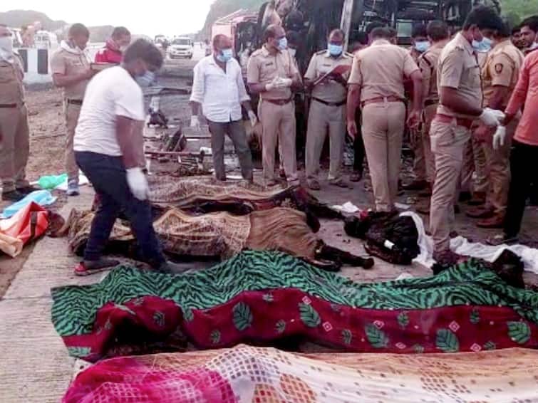 Buldhana Bus Tragedy Police Say Tyre Burst Caused Mishap, Fadnavis Rules Out Road Construction As Reason Police Say Tyre Burst Caused Buldhana Bus Tragedy, Fadnavis Rules Out Road Construction As Reason