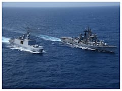 Indigenously Built Indian Naval Ships Rana, Sumedha Conduct Maritime Exercise With French Navy. WATCH