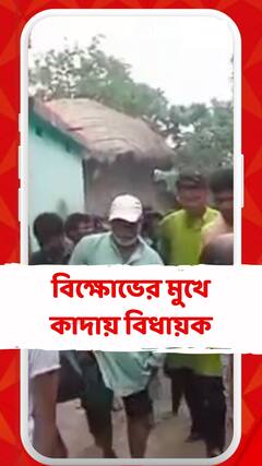 ২০১১ থেকে হয়নি কাজ , TMC বিধায়ককে কাদা ভর্তি রাস্তায় নামালেন গ্রামবাসীরা