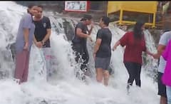 Pune News : अखेर भुशी धरण 'ओव्हरफ्लो'; पहिल्याच दिवशी पर्यटकांची गर्दी