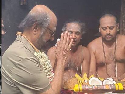 Rajinikanth had Swami darshan at Tiruvannamalai temple Rajinikanth In Thiruvannamalai : ’நிறைவேறிய நீண்ட நாள் ஆசை’ : திருவண்ணாமலை கோயிலில் ரஜினிகாந்த் சுவாமி தரிசனம்..வீடியோ..!