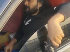 प्रयागराज: माफिया अतीक अहमद के गुर्गे की तस्वीर वायरल होने से मचा हड़कंप, इंग्लिश पिस्टल के साथ कार में नजर आया शेरा