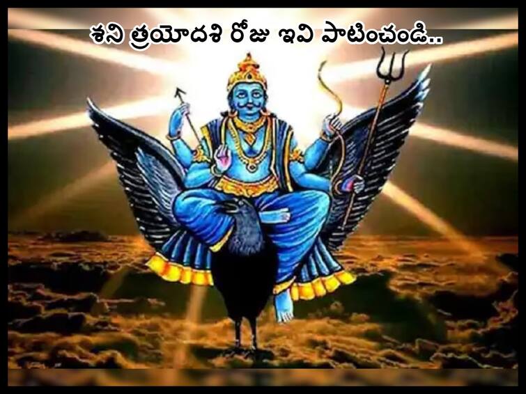 Shani Trayodashi 2023: shani trayodashi devotees follow these remedies to avoid shani bad effect, know in details Shani Trayodashi 2023: ఈ రోజు శని త్రయోదశి, పాటించాల్సిన కొన్ని నియమాలివే!