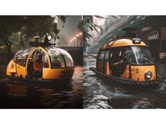 AI Photos : 'या' वाहनांमुळे मुंबईच्या पावसाचीही येईल मजा, AI फोटो पाहिलेत का?