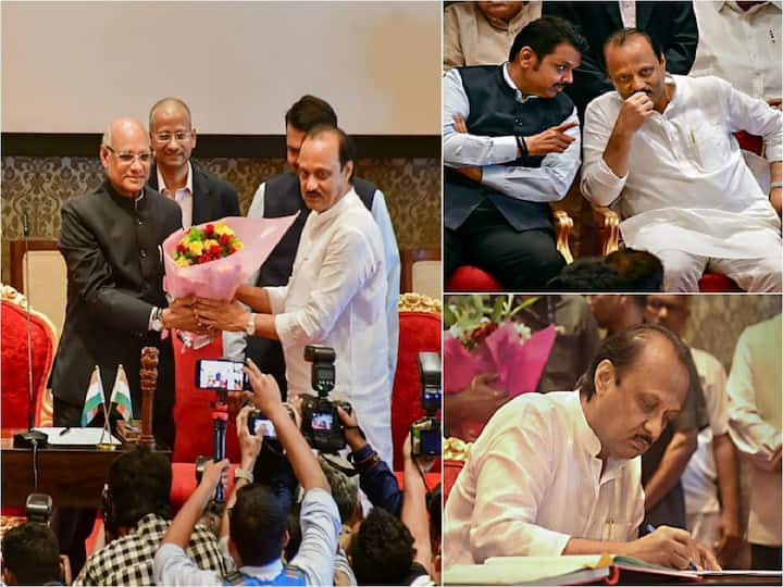 Ajit Pawar orchestrated a surprising vertical split within the party, emerging as deputy chief minister. Eight NCP leaders were sworn in as ministers alongside Pawar at Raj Bhavan in south Mumbai.