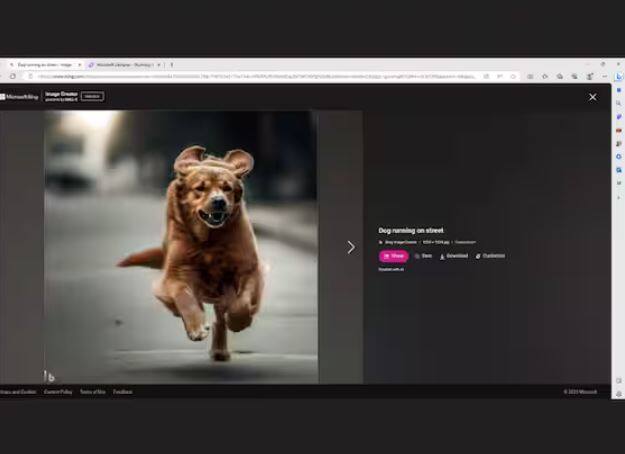 ਚੰਗੀ ਗੱਲ ਇਹ ਹੈ ਕਿ ਤੁਸੀਂ ਮਾਈਕ੍ਰੋਸਾਫਟ ਡਿਜ਼ਾਈਨਰ ਟੂਲ ਦੀ ਮਦਦ ਨਾਲ ਚਿੱਤਰ ਨੂੰ ਆਪਣੇ ਹਿਸਾਬ ਨਾਲ ਕਸਟਮਾਈਜ਼ ਵੀ ਕਰ ਸਕਦੇ ਹੋ। ਨਾਲ ਹੀ, ਚਿੱਤਰ ਨੂੰ ਆਸਾਨੀ ਨਾਲ ਡਾਊਨਲੋਡ ਅਤੇ ਸਾਂਝਾ ਕੀਤਾ ਜਾ ਸਕਦਾ ਹੈ. ਨੋਟ ਕਰੋ, ਤੁਸੀਂ ਕੁਝ ਸਮਗਰੀ ਨੂੰ ਚਿੱਤਰ ਦੇ ਰੂਪ ਵਿੱਚ ਵਿਕਸਤ ਕਰਨ ਦੇ ਯੋਗ ਨਹੀਂ ਹੋਵੋਗੇ, ਖਾਸ ਤੌਰ 'ਤੇ ਉਹ ਜੋ ਸਪੱਸ਼ਟ ਜਾਂ ਨਿਯਮਾਂ ਦੇ ਵਿਰੁੱਧ ਹਨ।