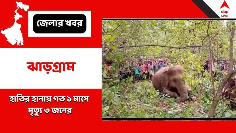 Three Died In Last One Month Due To Elephant Attack In Jhargram Jhargram News:ঘুমপাড়ানি গুলি দিয়ে বেহুঁশ করার সময় মৃত্যু দাঁতালের