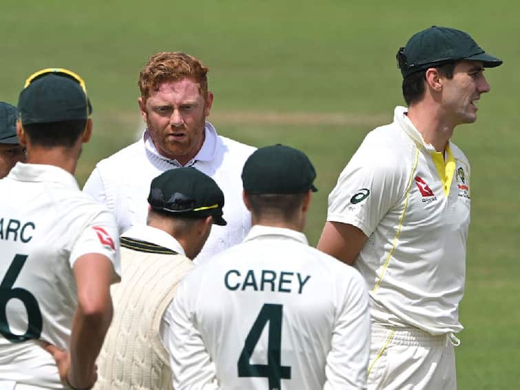 Ashes Series 2023 England Jonny Bairstow bizzare run out against Australia Social viral watch Jonny Bairstow Run Out: அசால்ட்டாக இருந்த பேரிஸ்டோவ்.. அலேக்காக ரன் அவுட் செய்த அலெக்ஸ் கேரி.. வைரலாகும் வீடியோ