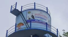 Gondia News:  गोंदियात पाण्याच्या टाकीवर रेखाटले वनवैभव सारस पक्षाचे चित्र