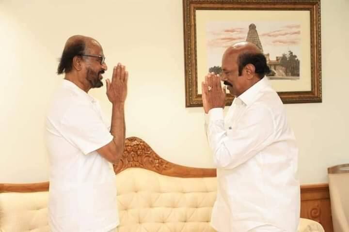 தற்போது, திருவண்ணாமலை தொகுதியின் சட்டமன்ற உறுப்பினர் மற்றும் பொதுப்பணிகள், நெடுஞ்சாலைகள் மற்றும் சிறு துறைமுகங்கள் துறை அமைச்சர் எ. வ. வேலுவை சந்தித்துள்ளார் ரஜினி.
