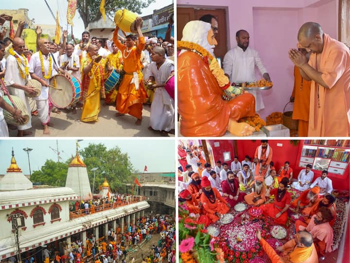 Devotees from all walks of life celebrated Guru Purnima on Monday as people flocked to akhadas and ashrams to worship their gurus and take a dip in the Ganga.