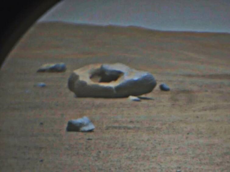 NASA Mars Rock Perseverance Rover Captures Donut Shaped Rock On Mars NASA Mars Rock Photo: అంగారకుడిపై డోనట్, ఫోటో తీసి పంపిన నాసా పర్సివరెన్స్ రోవర్