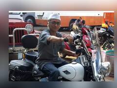 'तारक मेहता'मधील बापूजींचा स्वॅग; फोटो व्हायरल होताच नेटकरी म्हणाले, 'हेल्मेट..'