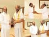 Rajinkanth in Tiruvannamalai : திருவண்ணாமலையில் அமைச்சர் எ.வ.வேலுவை சந்தித்த நடிகர் ரஜினிகாந்த்!