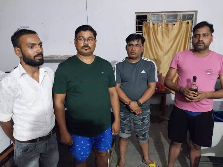 Three arrested, including medical in-charge, sent to judicial custody while having a liquor party in Banka