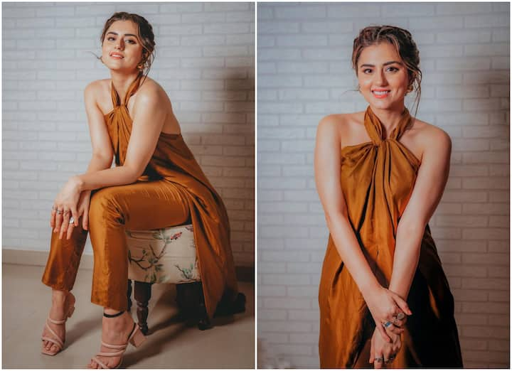 Ridhi Dogra is back with another set of stunning pictures in a mustard golden co-ord set. The actress, who is riding high on success these days, is making her fans drool with her pictures on Instagram