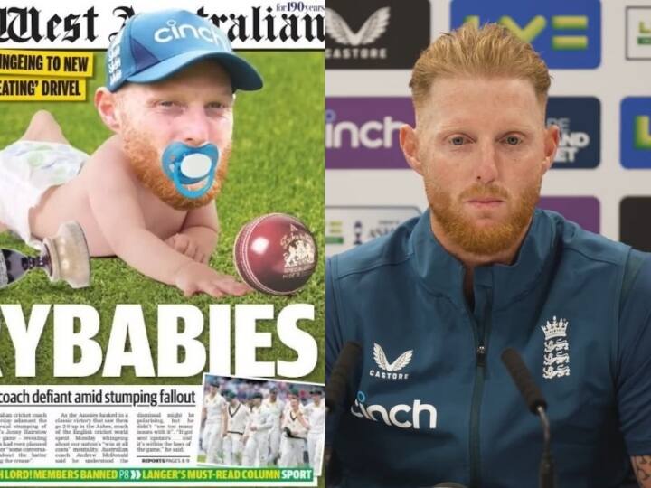 Ben Stokes has hit back at an Australian newspaper which pictured him as a Crybabies Ashes 2023 England vs Australia Lord's Test ENG vs AUS: 'यह मैं तो बिल्कुल भी नहीं...', अपनी फोटो को लेकर बेन स्टोक्स ने ऑस्ट्रेलियाई मीडिया पर साधा निशाना