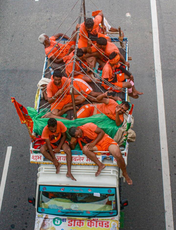 Chief Minister Pushkar Singh Dhami welcomed the Kanwariyas and instructed the authorities to make sure they were not inconvenienced. (Source: PTI)