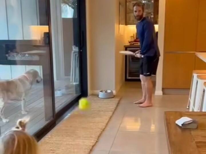 New Zealand Cricket Team Player Kane Williamson Playing With Her Daughter Video Goes Viral Watch Video: घर में बेटी संग क्रिकेट खेलते नजर आए केन विलियमसन, सोशल मीडिया पर वीडियो हुआ वायरल