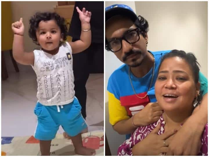 Bharti Singh Haarsh Limbachiyaa one year-old son Gola starts walking on his own comedy queen shows glimpse of cute moment in vlog Watch: Bharti Singh के एक साल के बेटे गोला ने किया खुद से चलना शुरू, कॉमेडी क्वीन ने प्यारे पल की दिखाई झलक
