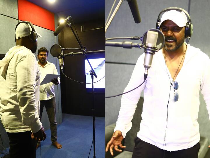 லாரன்ஸ் டப்பிங் செய்யும் புகைப்படத்தை லைகா தயாரிப்பு நிறுவனம் தனது சமூக வலைதளத்தில் வெளியிட்டுள்ளது.