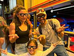 Soha Ali Khan, Kunal Khemu Take Daughter For Vacation In Disneyland