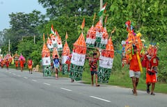 Kanwar Yatra Begins As Shiva Devotees Make A Beeline For Haridwar. In Pics