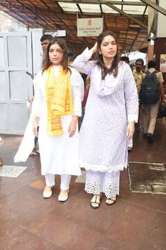 देसी लुक में बहन समीक्षा संग बप्पा के दर्शन करने सिद्धिविनायक पहुंची Bhumi Pednekar, सिंपल सूट की कीमत जान रह जाएंगे हैरान