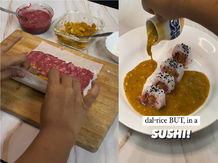 From Desi To Sushi: Epic Transformation Of Dal And Rice Leaves Internet Divided Watch Video From Desi To Sushi: Epic Transformation Of Dal And Rice Leaves Internet Divided. Watch Video