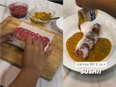 From Desi To Sushi: Epic Transformation Of Dal And Rice Leaves Internet Divided. Watch Video