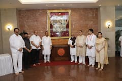 उपमुख्यमंत्रीपदाची शपथ घेतल्यानंतर अजित पवार प्रथमच मंत्रालयात, छत्रपती शिवाजी महाराज आणि बाबासाहेब आंबेडकर यांच्या फोटोला  केले अभिवादन