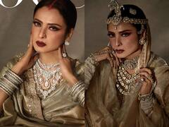 मांग में सिंदूर लगाकर रेखा ने करवाया बेहद रॉयल फोटोशूट , टीवी की डोनल बिष्ट से लेकर बॉलीवुड की कैटरीना ने ऐसे किया रिएक्ट