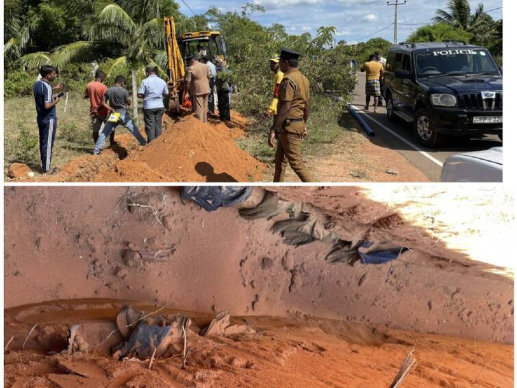 Srilanka news Bunch of human nests  clothes used by surrendered LTTE also found shocking in mullaitivu TNN கொத்து கொத்தாய் மனித எலும்பு கூடுகள் - கண்டறியப்பட்ட விடுதலை புலிகளின் ஆடைகள்:  முல்லைத்தீவு அருகே அதிர்ச்சி