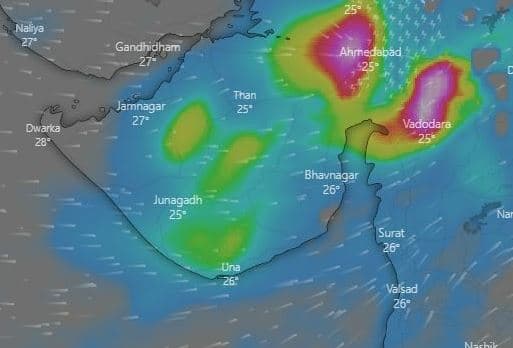 Rain: next three hours rain will come, read today imd department forecasts in gujarat Rain: આગામી 3 કલાકમાં આ વિસ્તારોમાં ફરી વરસાદ તુટી પડશે, 40 કિમીની ઝડપે પવન પણ ફૂંકાશે