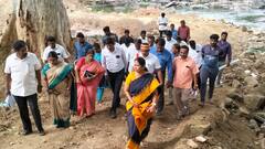 Dharmapuri: ஒகேனக்கல்லில் சுற்றுலா தல பணிகள்; நேரில் பார்வையிட்ட ஆட்சியர்