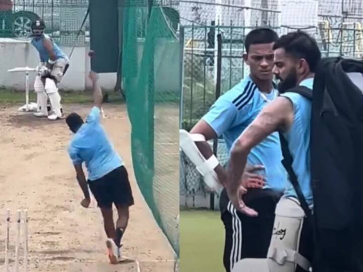 Watch: Kohli was seen playing reverse sweep in the nets off Ravi Ashwin, video went viral