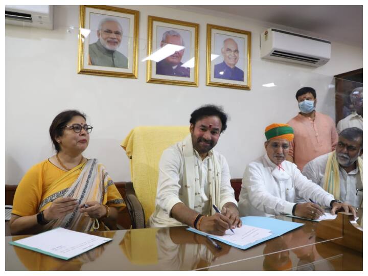 G Kishan Reddy did not attend the Union Cabinet meeting may resign shortly Modi Cabinet reshuffle Modi Cabinet Reshuffle: केंद्रीय कैबिनेट की बैठक में शामिल नहीं हुए जी किशन रेड्डी, कुछ ही देर में दे सकते हैं इस्तीफा