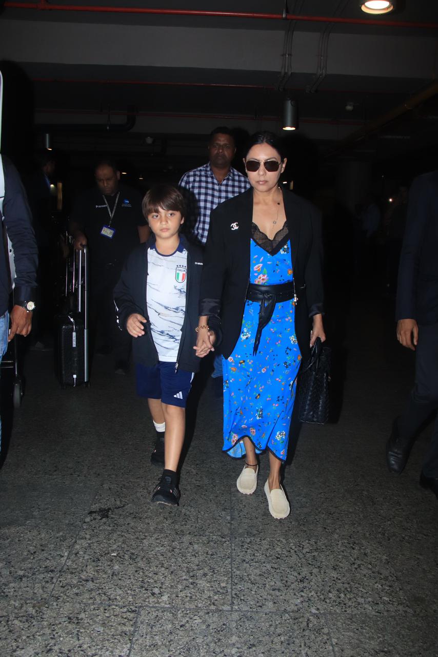 Shah Rukh Khan Arrives At Mumbai Airport With Wife Gauri And Son AbRam, Shuts Down Claims Of Nose Surgery