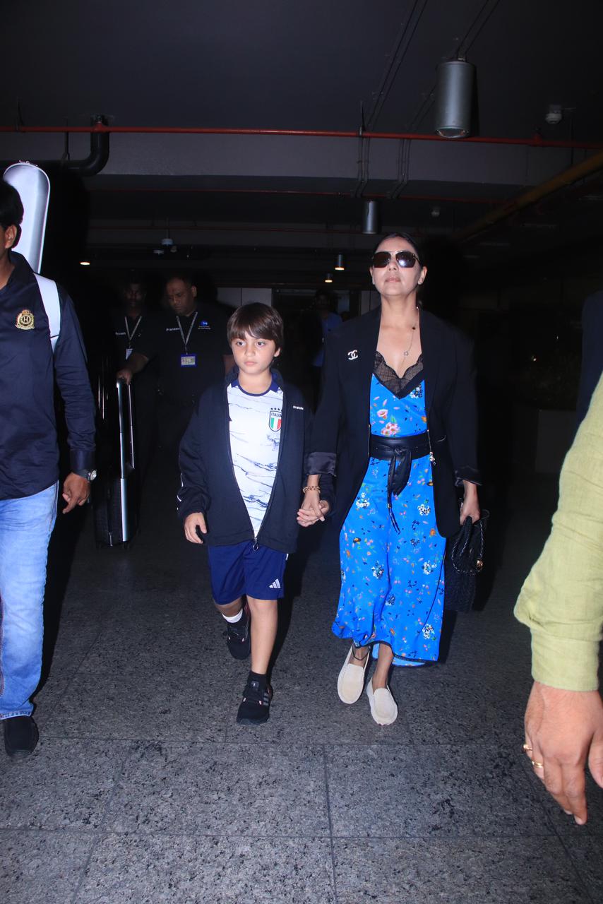Shah Rukh Khan Arrives At Mumbai Airport With Wife Gauri And Son AbRam, Shuts Down Claims Of Nose Surgery