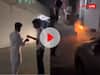 Viral Video: पटाखे ने शख्स को किया धुआं-धुआं... जलाने के बाद पीछे पड़ा रॉकेट, शरीर से टकरा कर फटा